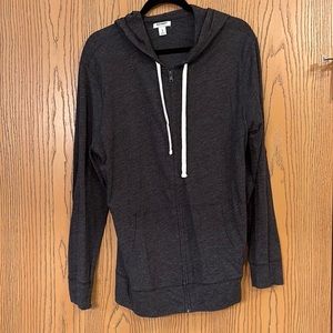 Long sleeve, full zip light jacket